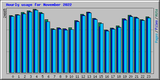 Hourly usage for November 2022