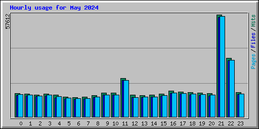 Hourly usage for May 2024